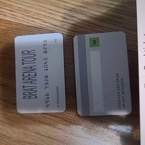 Charlie Xcx Brat Arena Tour Card Tickets 2